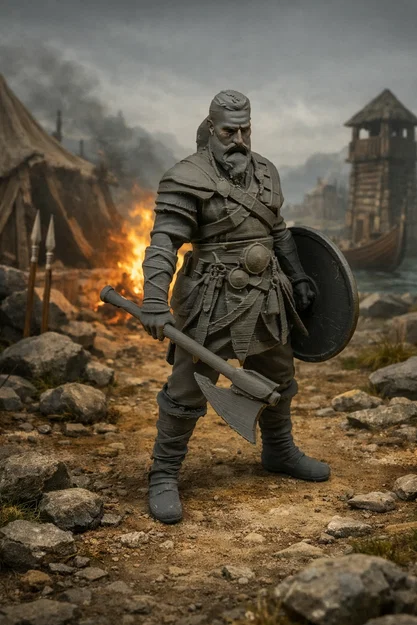 Mô hình chiến binh Viking đầy uy lực cho người đam mê in 3D - Image 1