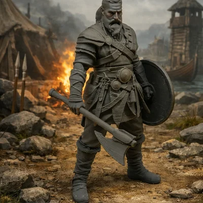 Mô hình chiến binh Viking đầy uy lực cho người đam mê in 3D