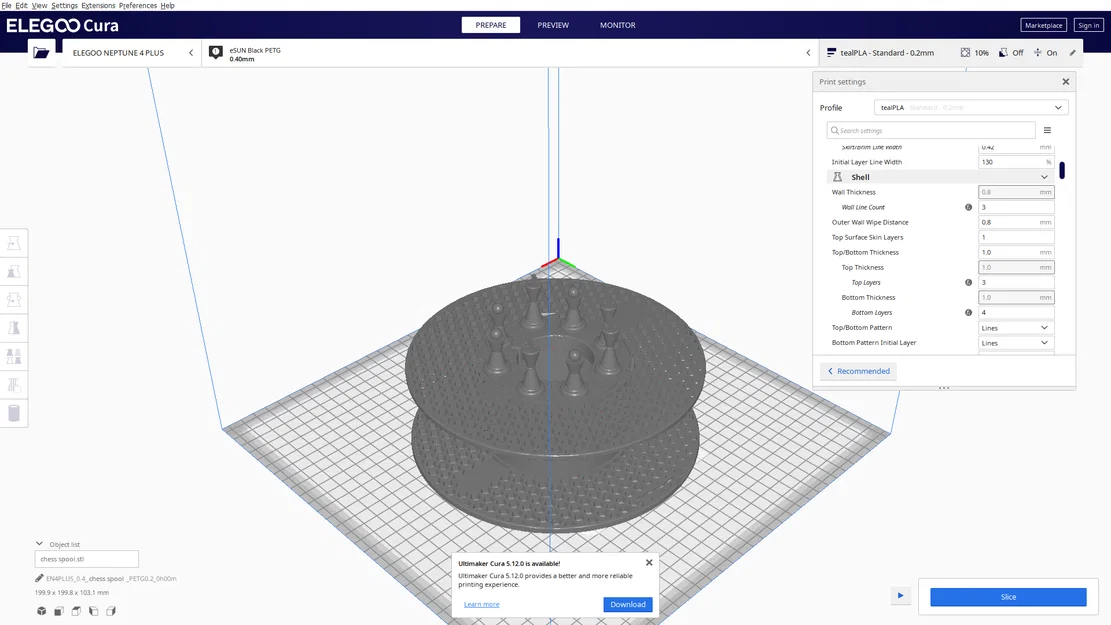 Spool đựng nhựa in 3D họa tiết quân cờ - Chess Spool độc đáo - Image 1