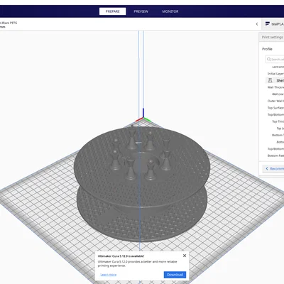 Spool đựng nhựa in 3D họa tiết quân cờ - Chess Spool độc đáo