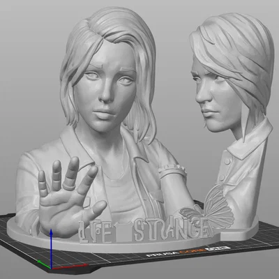 Mô hình 3D Max và Chloe từ game Life is Strange ấn tượng