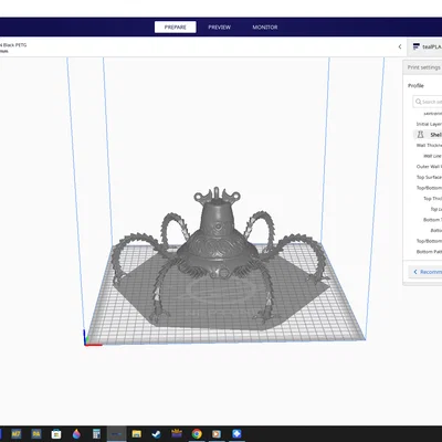 Mô hình 3D Guardian trong Legend of Zelda: Breath of the Wild chi tiết