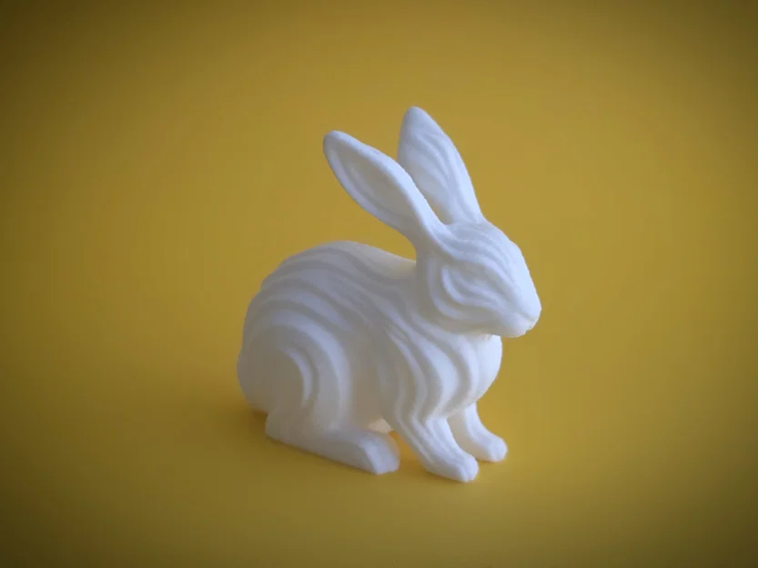 Waveform Bunny Figurine - Mô hình tượng thỏ trang trí tối giản - Image 2