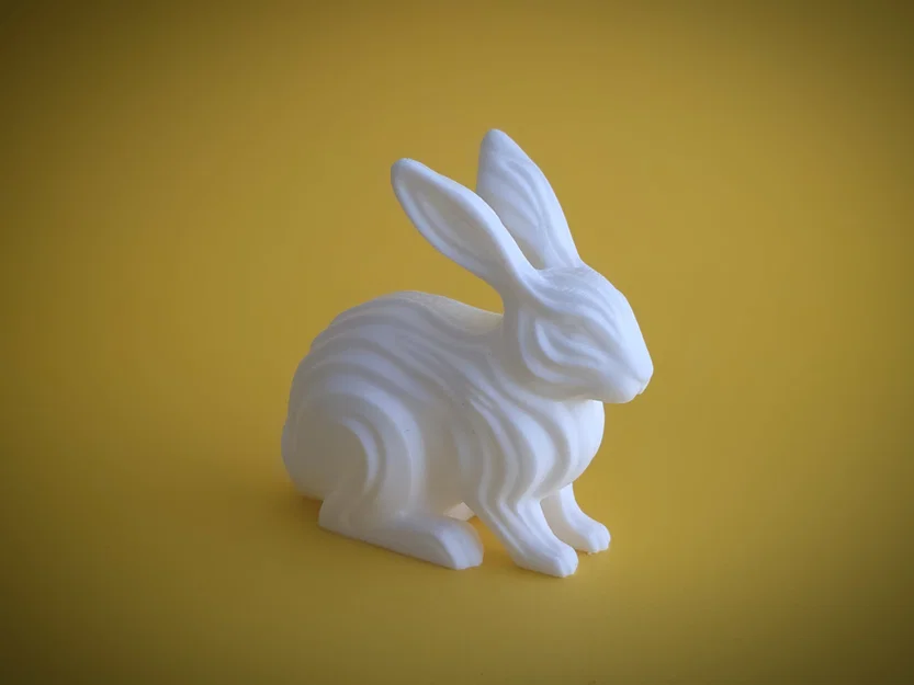 Waveform Bunny Figurine - Mô hình tượng thỏ trang trí tối giản - Image 3