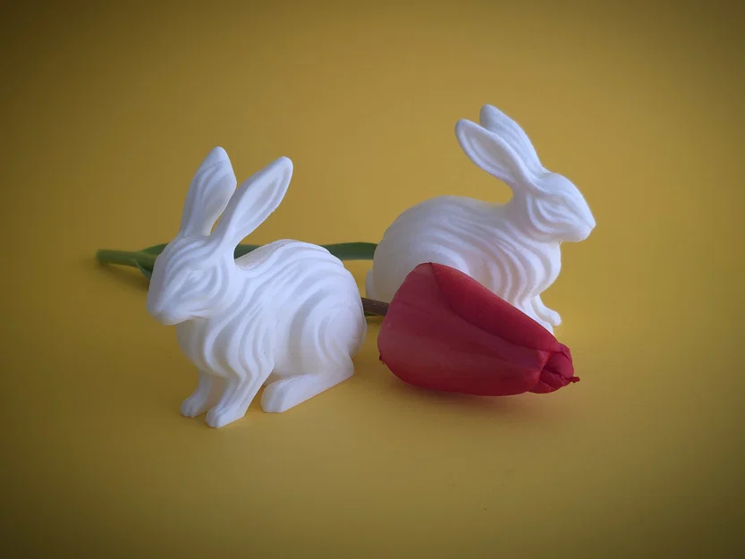Waveform Bunny Figurine - Mô hình tượng thỏ trang trí tối giản - Image 6