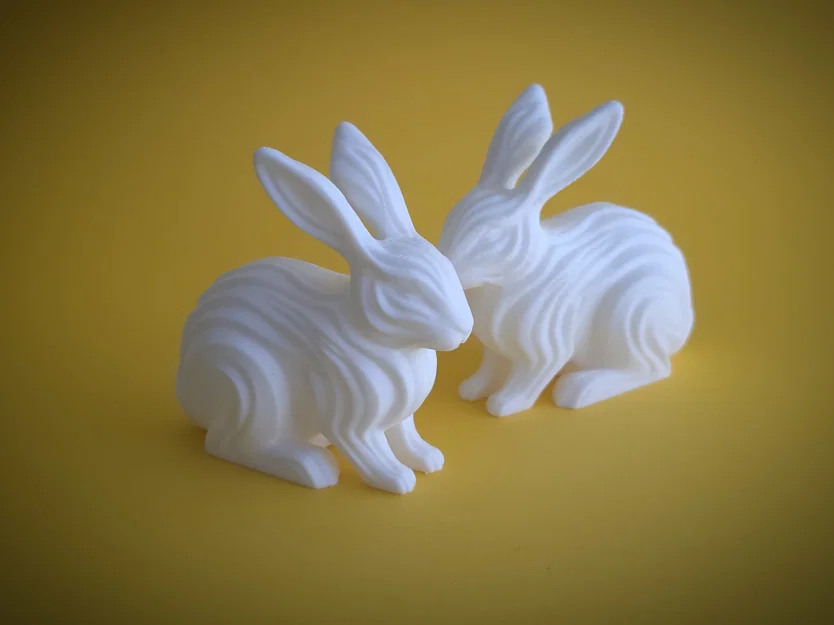 Waveform Bunny Figurine - Mô hình tượng thỏ trang trí tối giản - Image 7