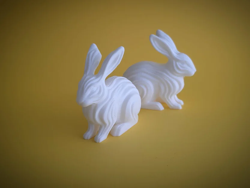 Waveform Bunny Figurine - Mô hình tượng thỏ trang trí tối giản - Image 8