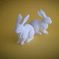 Waveform Bunny Figurine - Mô hình tượng thỏ trang trí tối giản - Thumbnail 8