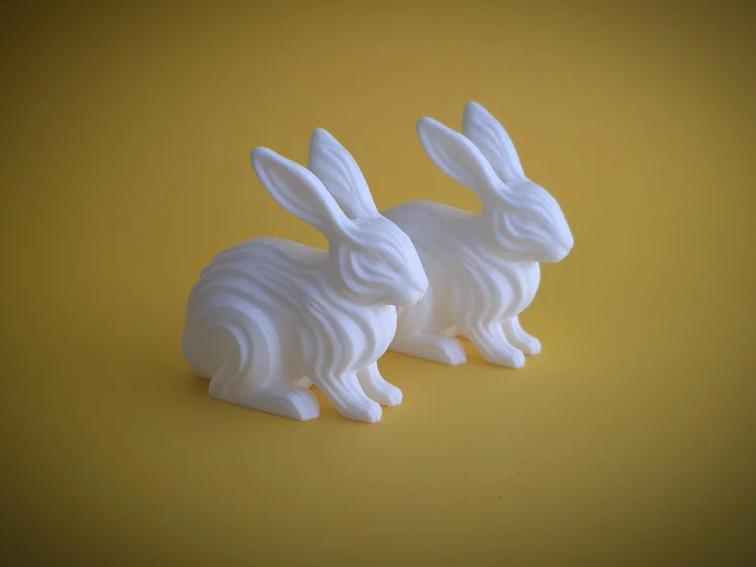 Waveform Bunny Figurine - Mô hình tượng thỏ trang trí tối giản - Image 9