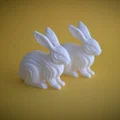 Waveform Bunny Figurine - Mô hình tượng thỏ trang trí tối giản - Thumbnail 9