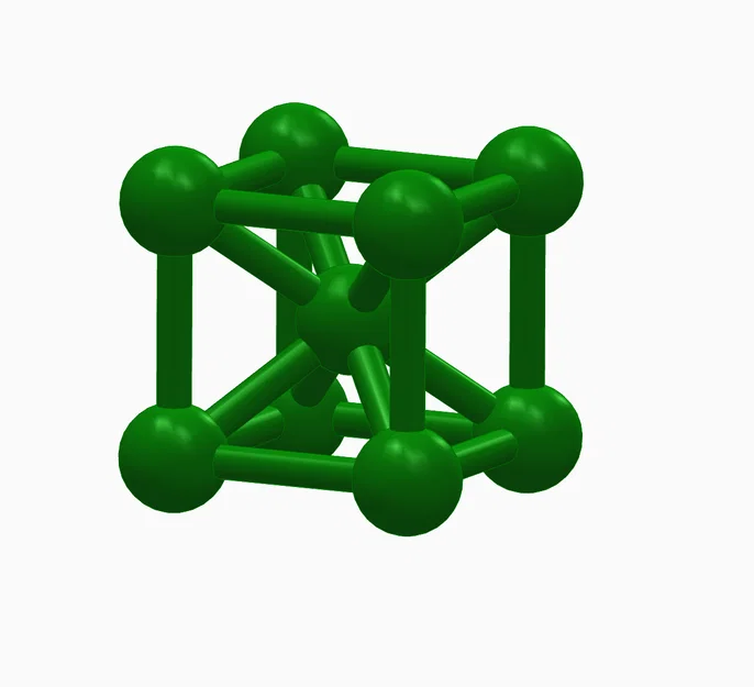 Mô hình tinh thể lập phương tâm khối (BCC) - Đồ chơi thư giãn độc đáo - Image 1