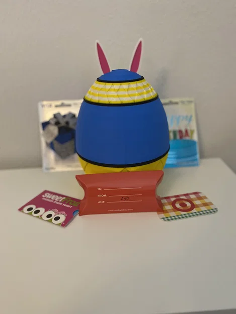 Hộp đựng thẻ quà tặng Easter Egg Gift Card Holder in 3D độc đáo - Image 1