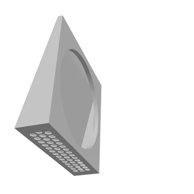 Nắp thông gió ngoài trời 100mm phong cách tối giản