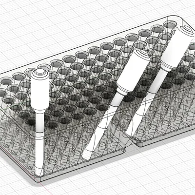 Khay Đựng Mũi Dremel Hai Góc Độ Gridfinity