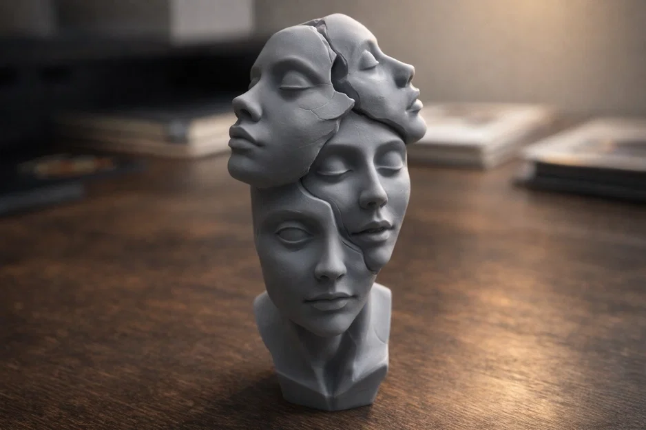 Volto Decor Elegante: Tượng nghệ thuật trừu tượng đầy tinh tế - Image 1