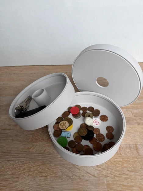 Tháp lưu trữ mô-đun đa năng: Tiền xu, chìa khóa & vật dụng nhỏ - Image 3