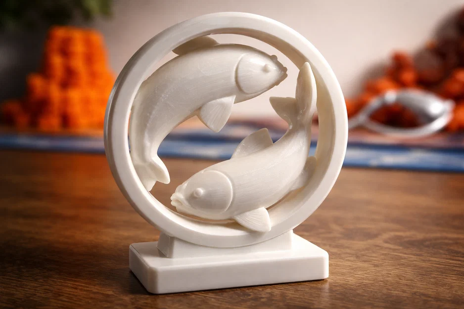 Tượng trang trí nghệ thuật cung Song Ngư in 3D đẹp mắt - Image 1