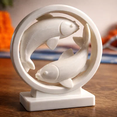 Tượng trang trí nghệ thuật cung Song Ngư in 3D đẹp mắt