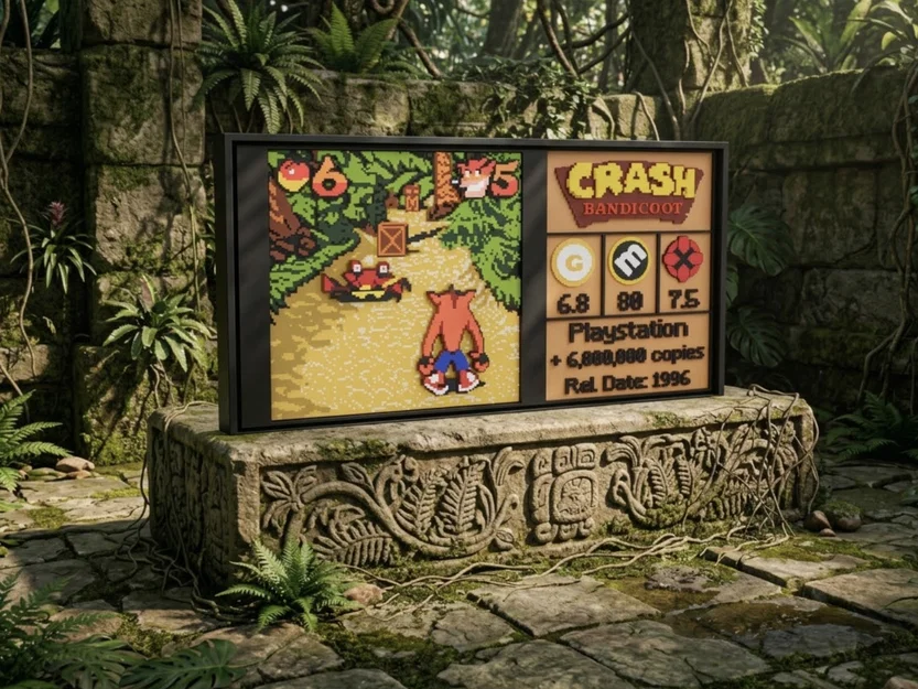 Pixel Score Card - Crash Bandicoot (PS1) - Image 1