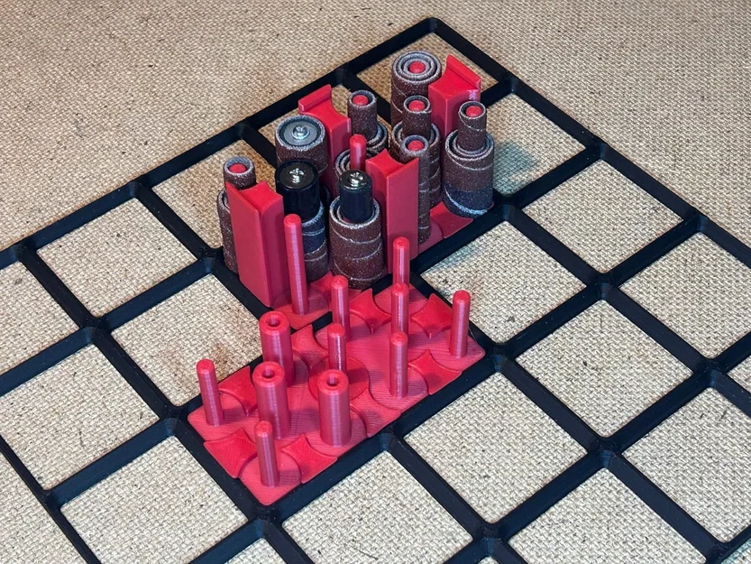 Giá đỡ nhám vòng Dremel (Gridfinity - Có thể xếp chồng) - Image 2