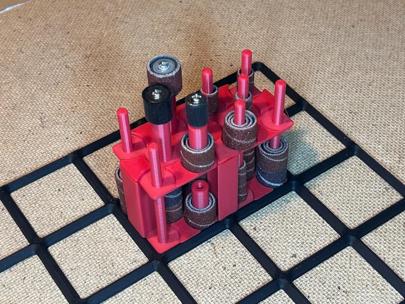 Giá đỡ nhám vòng Dremel (Gridfinity - Có thể xếp chồng) - Image 3