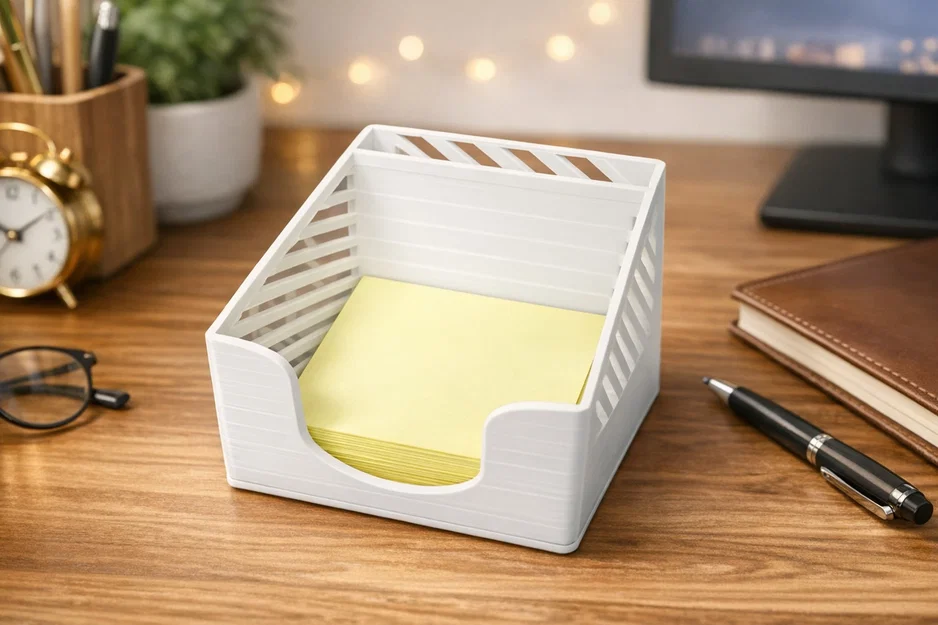 Khay đựng giấy ghi chú Post-it 7.5x7.5cm in 3D gọn gàng - Image 2