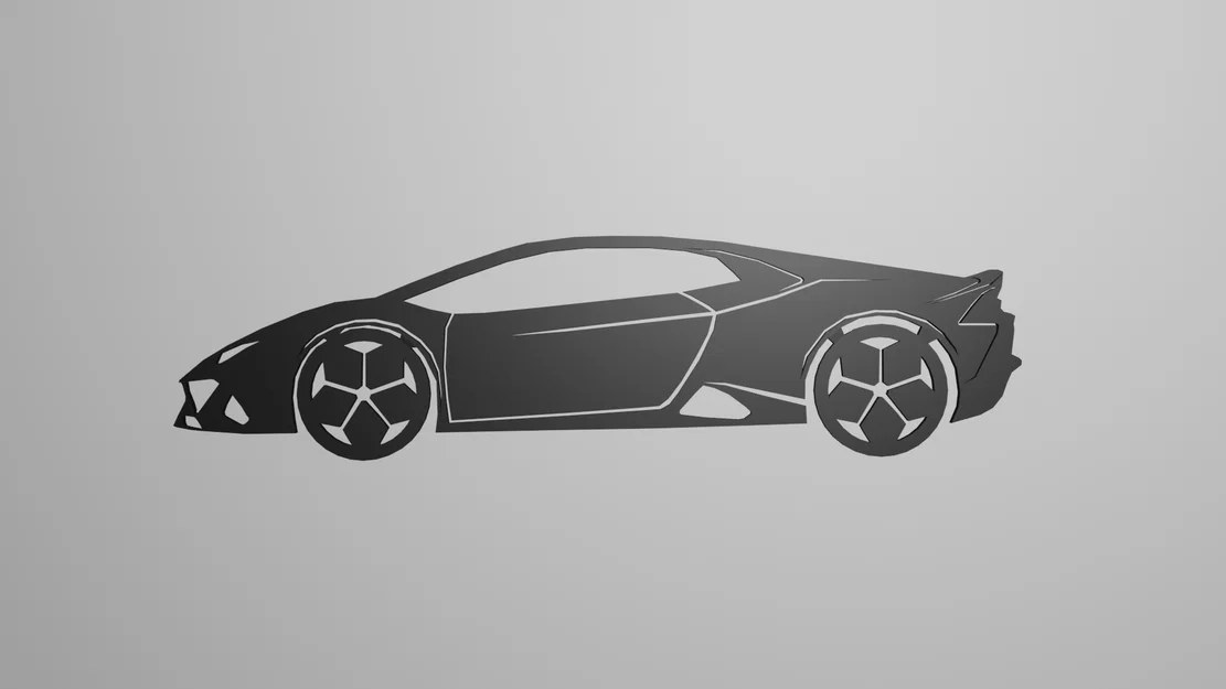 Mô hình trang trí tường siêu xe Lamborghini Huracan độc đáo - Image 1