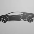 Mô hình trang trí tường siêu xe Lamborghini Huracan độc đáo - Thumbnail 1