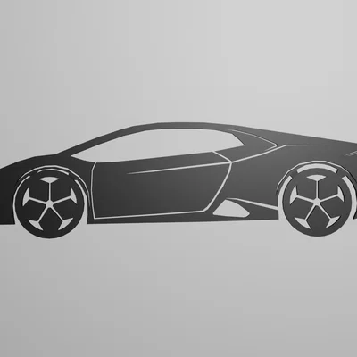 Mô hình trang trí tường siêu xe Lamborghini Huracan độc đáo