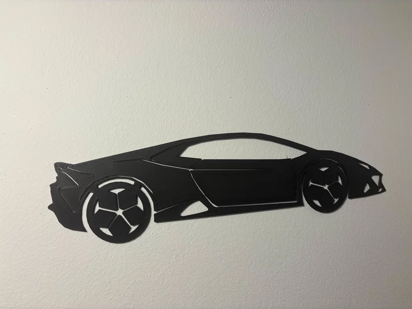 Mô hình trang trí tường siêu xe Lamborghini Huracan độc đáo - Image 2