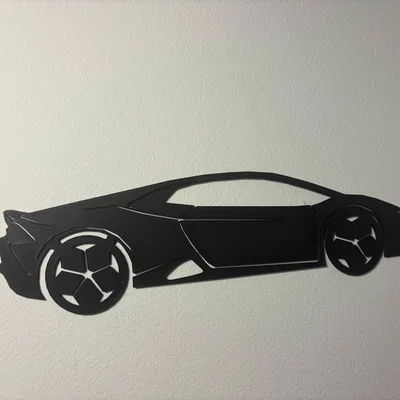 Mô hình trang trí tường siêu xe Lamborghini Huracan độc đáo