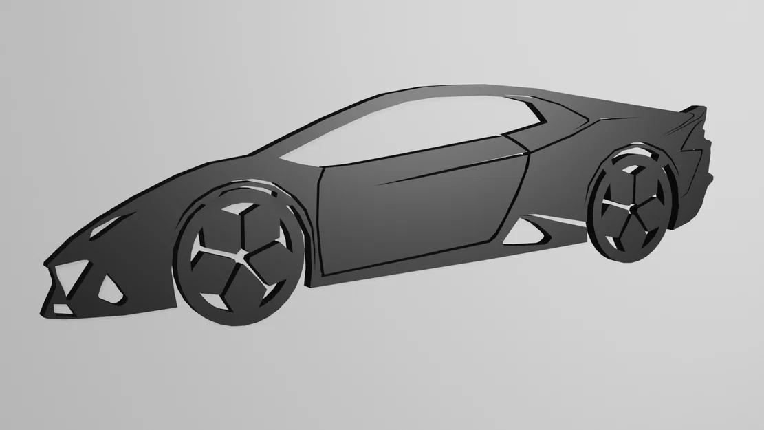 Mô hình trang trí tường siêu xe Lamborghini Huracan độc đáo - Image 3
