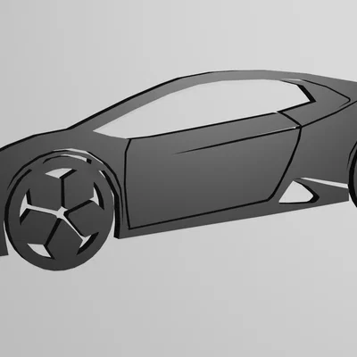 Mô hình trang trí tường siêu xe Lamborghini Huracan độc đáo