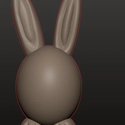 Mô hình 3D thỏ trứng Phục sinh (uoviglio) trang trí dễ thương