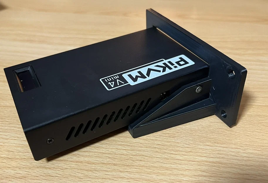 Ngàm gắn tủ rack 1HE cho PiKVM v4 mini (Rack Mount) - Image 2