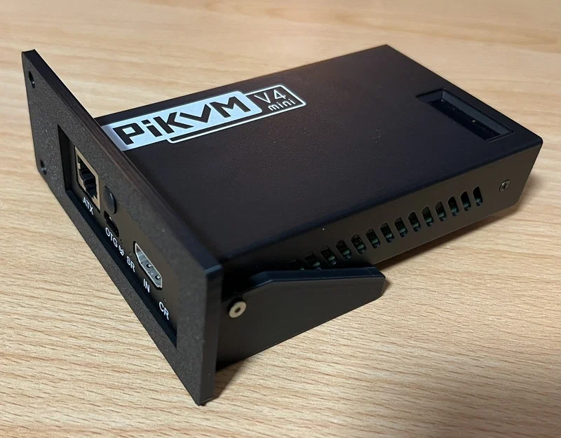 Ngàm gắn tủ rack 1HE cho PiKVM v4 mini (Rack Mount) - Image 3