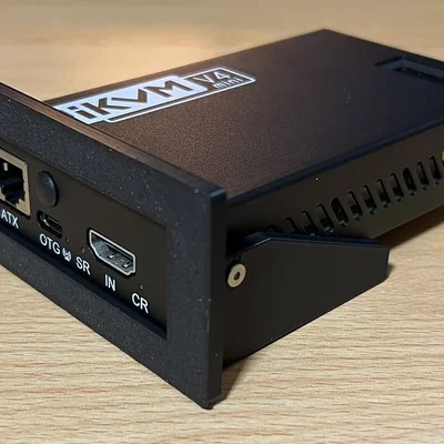 Ngàm gắn tủ rack 1HE cho PiKVM v4 mini (Rack Mount)