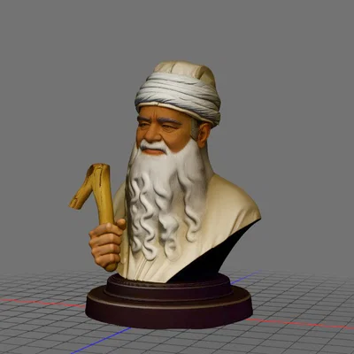 Mô hình 3D nhân vật Aksakallı - Leyla ile Mecnun