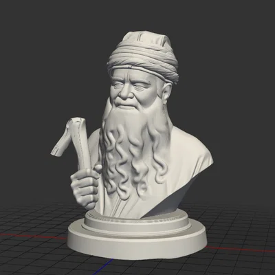 Mô hình 3D nhân vật Aksakallı - Leyla ile Mecnun