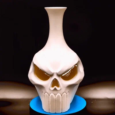 Bình Hoa Đầu Lâu (Skull Vase) - Không Cần Support
