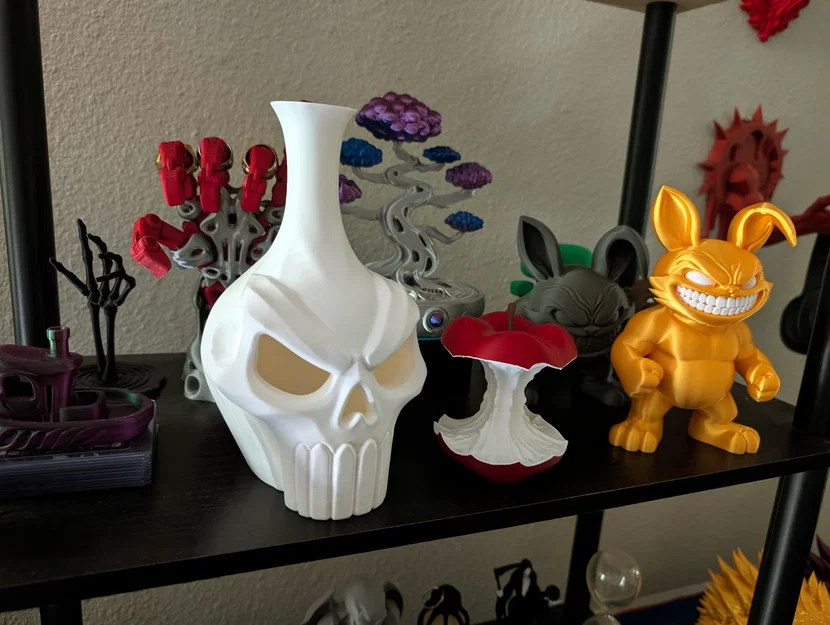 Bình Hoa Đầu Lâu (Skull Vase) - Không Cần Support - Image 3