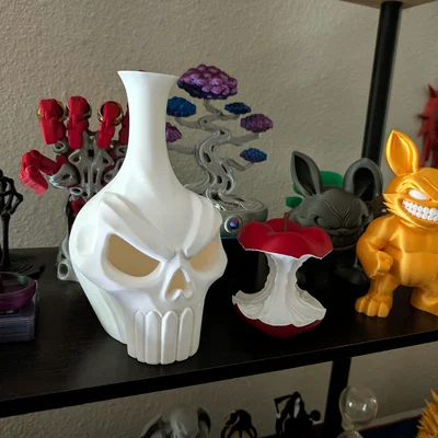 Bình Hoa Đầu Lâu (Skull Vase) - Không Cần Support