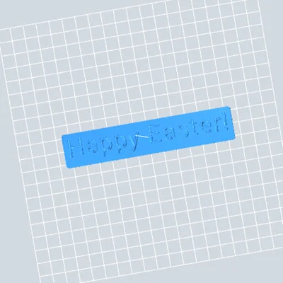 Mô hình in 3D chữ Happy Easter trang trí quà tặng ý nghĩa