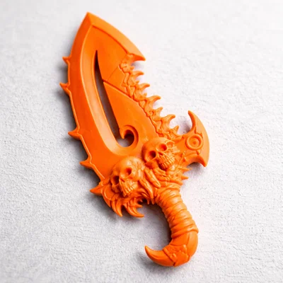 Mô hình kiếm ngắn Fantasy đầu lâu (Piccola spada antica) in 3D