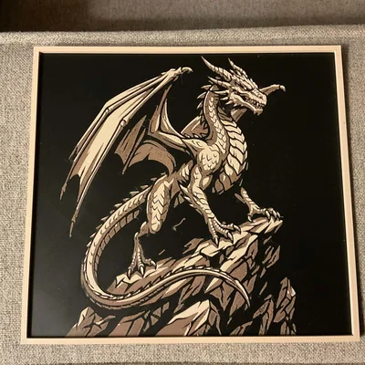 Mô hình Dragon Hueforge in 3D