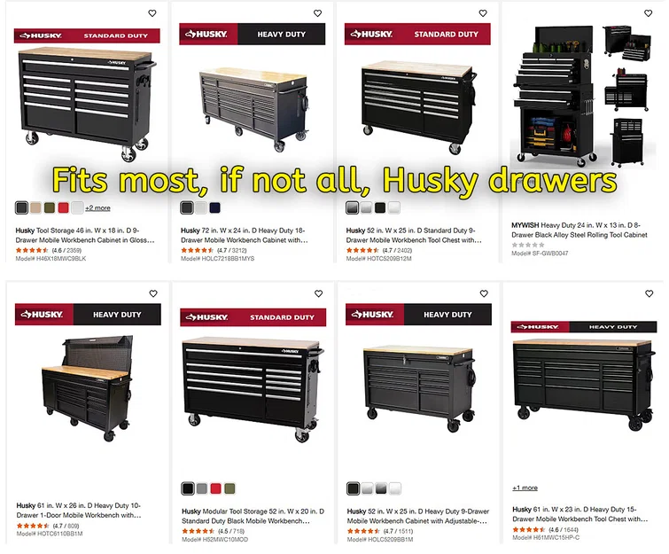 Bảng Tên Kẹp Tay Cầm Ngăn Kéo Cho Tủ Dụng Cụ Husky - Image 2