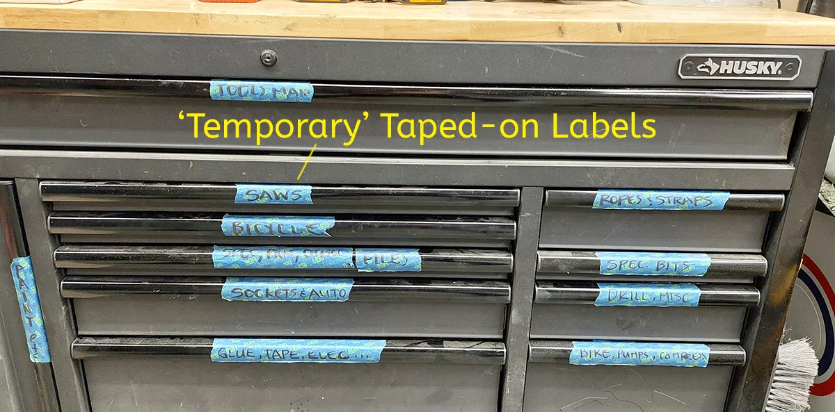 Bảng Tên Kẹp Tay Cầm Ngăn Kéo Cho Tủ Dụng Cụ Husky - Image 4