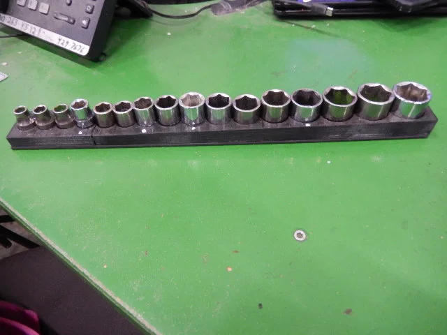 Khay đựng đầu tuýp 3/8 inch (socket holder) 7-22mm gọn gàng - Image 1