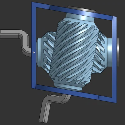 Đồ chơi Fidget Bánh răng Trục vít Vuông góc