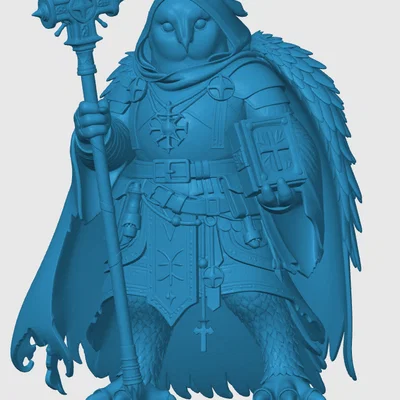 Mô hình Owlin Cleric cho game RPG